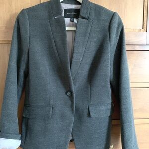 Banana Republic CHARCOAL flat lapel jacket/blazer SIZE 2